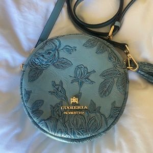 Beautiful Light Blue Leather Purse